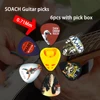 SOACH 2022 NEW Super Value Tool Kit Guitar Tuner + Capo + Plectrum Holder + Key Ring + 6 Colors Picks Guitarra Parts Accessories ► Photo 3/6