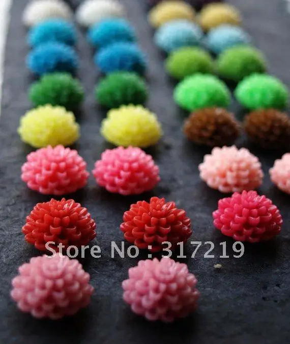 

AAA quality 15mm mix color resin rose flower/cabochon Resin pendants resin Flower for jewelry decoration!!