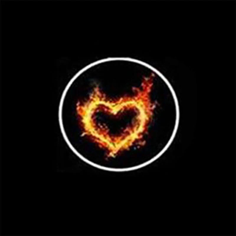 Заказ Универсальный Беспроводной двери автомобиля Добро пожаловать логотип свет светодиодный лазерной Призрак Тень Лампа для проектора авто украшения Добро пожаловать огни - Испускаемый цвет: ONE HEART