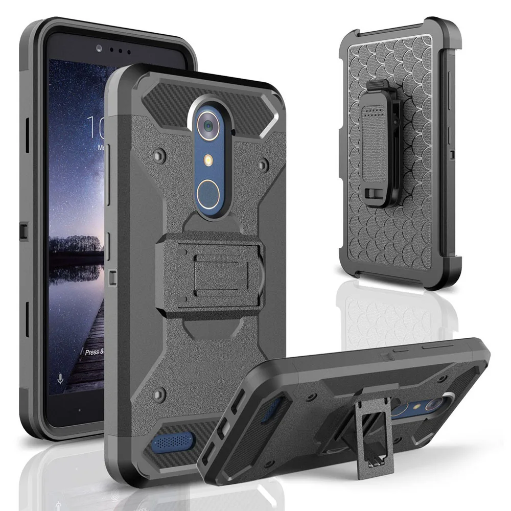 4in1 Heavy Duty Hybrid Rugged Armor Case Durable Shockproof Holster