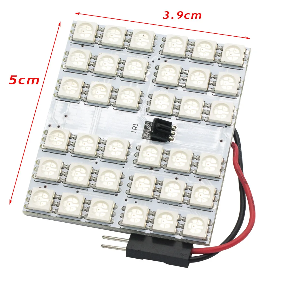 2 предмета в комплекте 12/15/24/36x5050 SMD Светодиодная панельная лампочка Цвет Фул