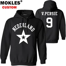 

PERSIE pullover free custom name number logo autumn winter jersey keep warm diy pure blue robin van V netherlands dutch clothing