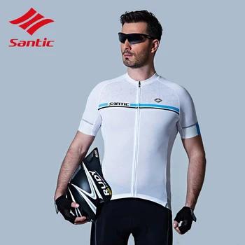 

Santic Jersey Cycling Jersey Men Summer Breathable Motocross Jersey Bike Bicycle Cycling Clothing Downhill Jersey Ciclismo