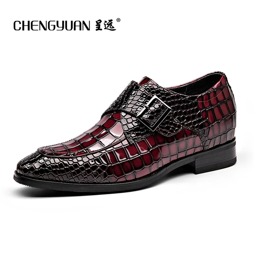 font b Men s b font Bullock buckle 6CM leather font b shoes b font