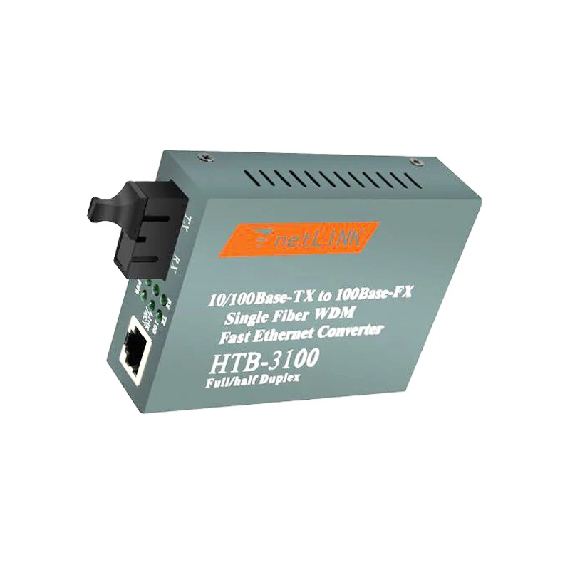 1 пара HTB-3100AB 100 м волокно трансивер 1 SC интерфейс + 1 RJ45 порт 25 км Fast Ethernet Media Converter