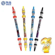 Zhigao 1 шт., спиннинговая ручка, пружинная, устойчивая к падению, специальная ручка для начинающих, студентов, практичная, мультяшная, школьная, Шариковая, длинная секция