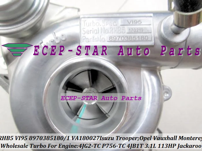 RHB5 VI95 8970385180 8970385181 VA180027 For ISUZU Trooper Holden Rodeo Jackaroo;Opel Vauxhall Monterey 4JB1T 4JG2-TC 3.1L 113HP (12)