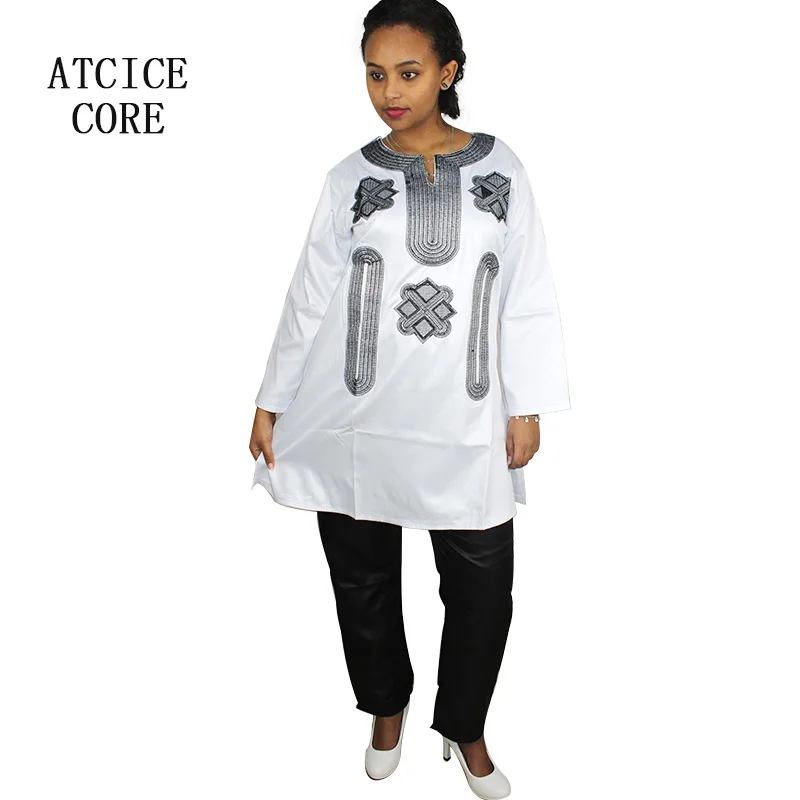 african couple outfits African Dress For Woman Soft Material Embroidery Inelastic Top With Pants african couple outfits