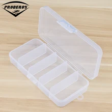 Маленький пластиковый ящик для рыболовных снастей 5 отделений для рыболовных снастей 13*6*2,5 см, прозрачные крючки, рыболовная блесна, Аксессуары для инструментов