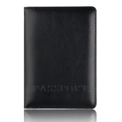 Высококлассные паспортные держатели, Обложка для паспорта, держатель для путешествий, Обложка для документов, чехол для паспорта, кошелек для путешествий, держатель для паспорта - Цвет: Black