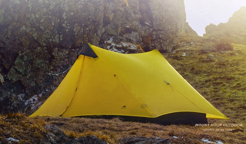 3F UL Шестерня Бесшумная палатка 15D силиконовый Сверхлегкий одиночный человек два человека палатки для кемпинга 3 сезона 2 цвета