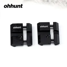 Ohhunt 2 шт. ультра-маленькая прокладка 11 мм ласточкин хвост до 20 мм Пикатинни Вивер рейку адаптер для Riflescope крепление кольца