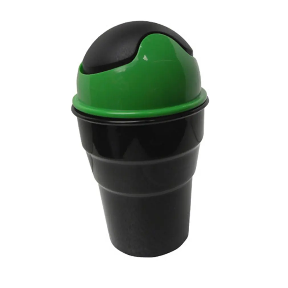 Mini Car Trash Can Round Car Trash Can Car Built in Bucket Automotive