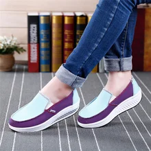 Женская прогулочная обувь; Модные женские кроссовки на платформе; удобная парусиновая обувь на платформе с толстой подошвой; увеличивающая рост 4,5 см;# 3l