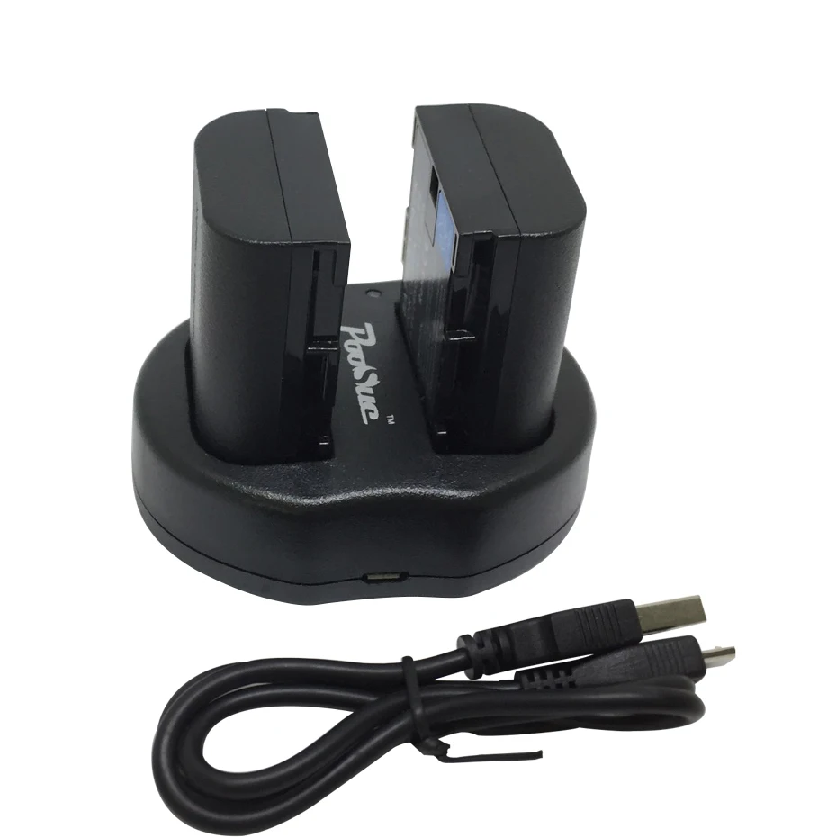 2pcs Full code LP E6 LPE6 LP E6 Batteries + USB dual charger For Canon