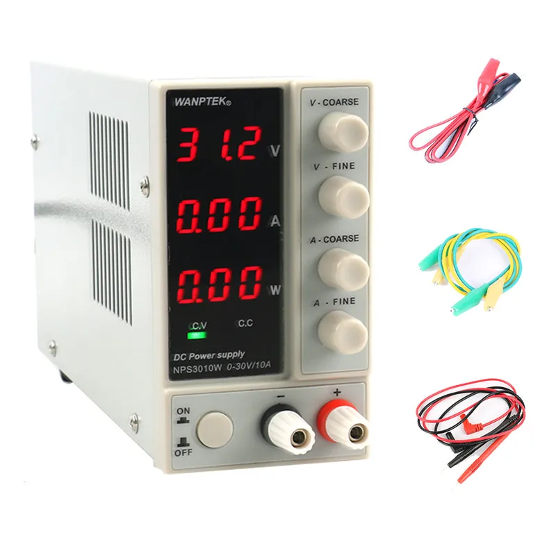 NPS3010W NPS306W мини Регулируемый цифровой источник питания постоянного тока импульсный источник питания 30 в 10A 5A лабораторный инструмент для ремонта - Цвет: NPS-3010W