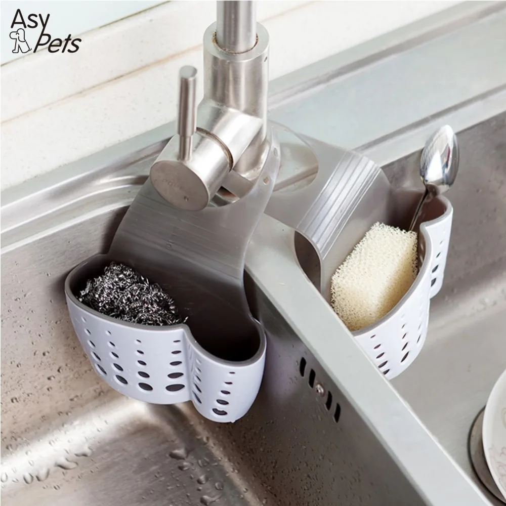 AsyPets кухонная полка для раковины мыло губка сливная Стойка Ванная комната присоска держатель для хранения-40
