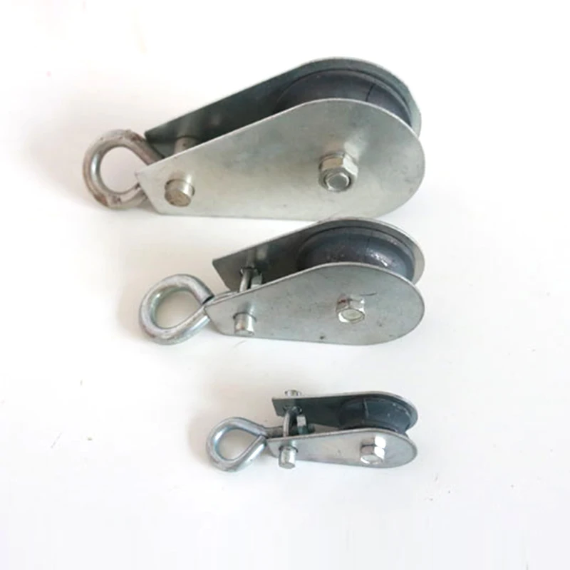 1Pcs Miniature pulley Cast Iron Wheel Swivel Lifting Rope Single Pulley