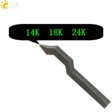 CSJA 14K 18K 24K стальные металлические штампы, маркировочный инструмент для женщин и мужчин, ювелирные золотистые кольца, браслет, ожерелье с пряжкой, E178