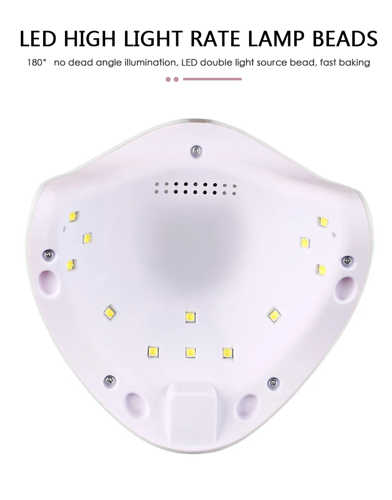Лак для ногтей 30/60/99s usb-кабель УФ-лампа светодиодный лампы для ногтей, для маникюра 12 шт. светодиоды инфракрасные зондирования Таймер Сушилка с интеллектуальным управлением