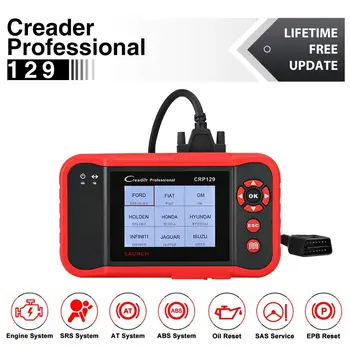 

Launch X431 CRP129 CRP 129 OBD2 Scanner Scan Tool ENG/AT/ABS/SRS EPB SAS OIL Service Light Resets Code Reader Diagnostic Tool