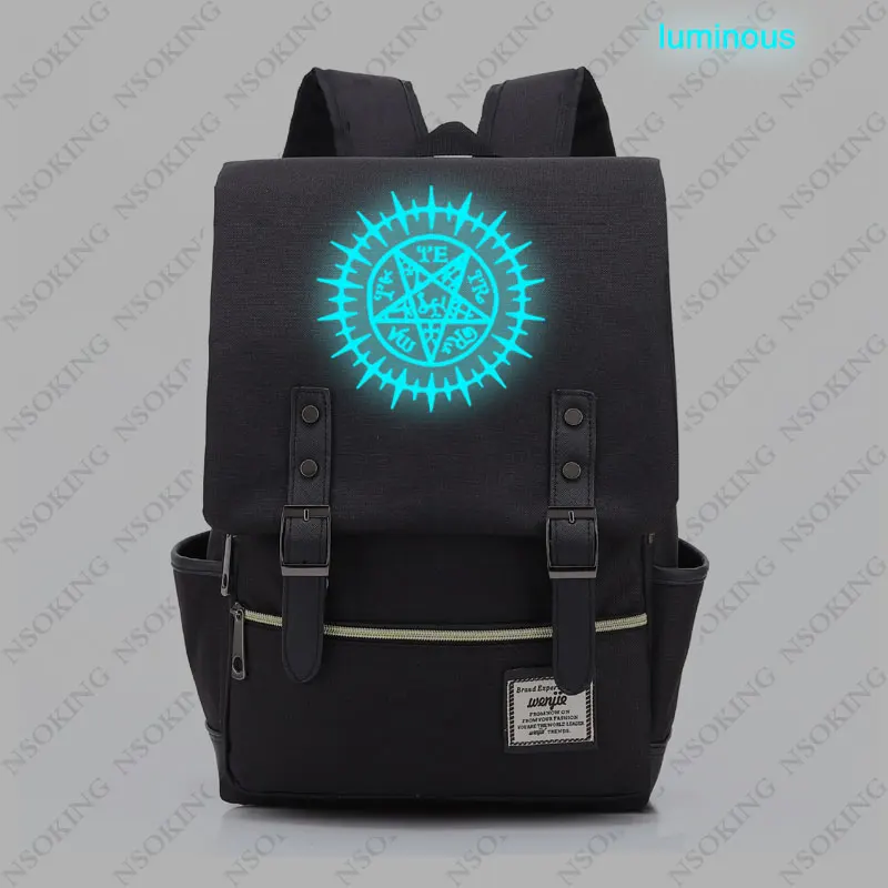 Черный рюкзак Батлер модный рюкзак для путешествий для мужчин и женщин Ciel Phantomhive Студенческая уличная Холщовая Сумка унисекс - Цвет: Светло-зеленый