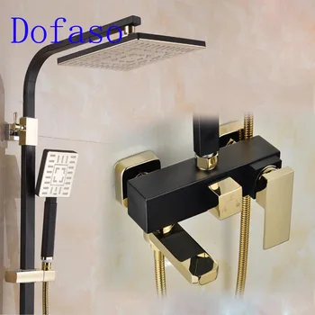 Dofaso luxury retro white and black shower faucet made by copper big rain shower vintage white chrome bathroom shower set
Dofaso luxury retro white and black shower faucet made by copper big rain shower vintage white chrome bathroom shower set