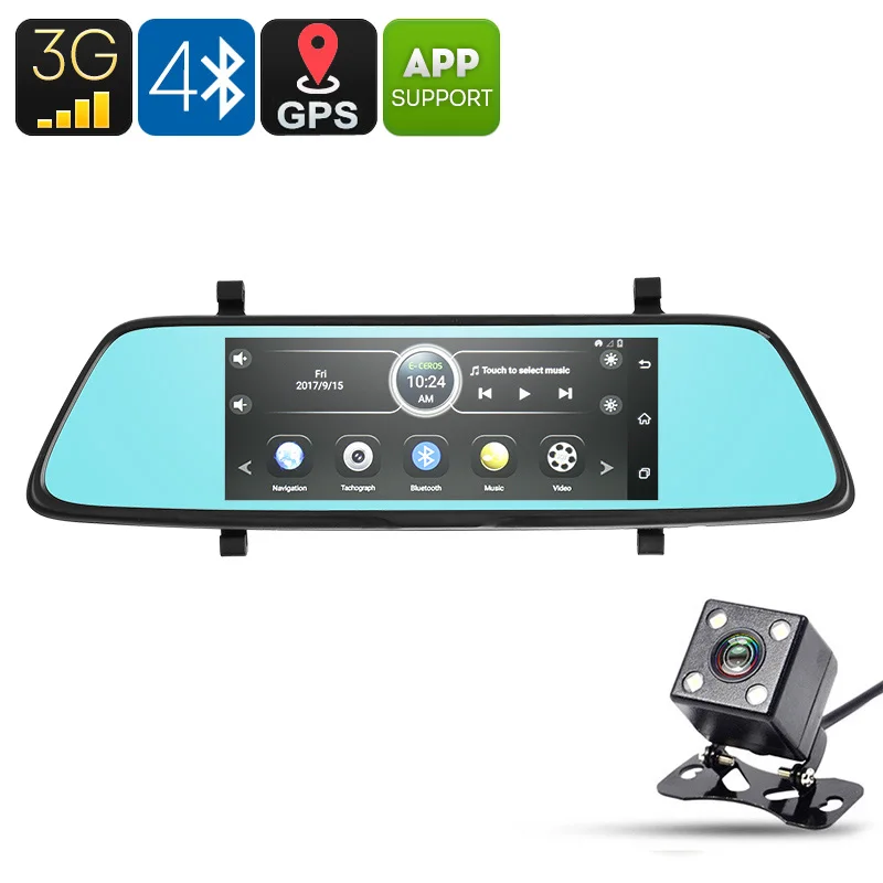 Умный 3G 1080p Android Автомобильный видеорегистратор GPS Поддержка Google play Передняя