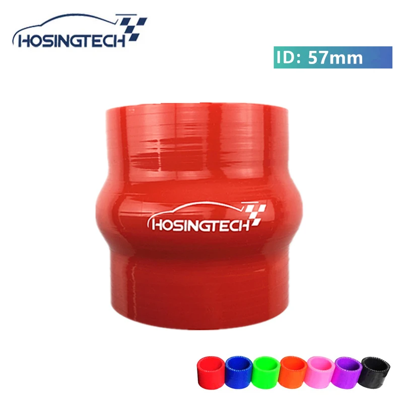 

HOSINGTECH- 57mm 2.25" silicone hump hose for car replacement RED
