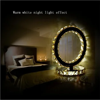 

Modern Creative Stainless Steel bedside lamp For Living Room deco Crystal Table Light LED Decoration Desk Lamp lighting fixture
