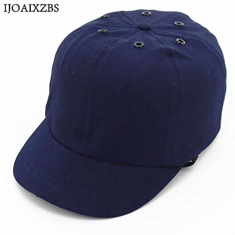 Защитная Кепка для работы, защитный шлем ABS, внутренняя оболочка, бейсбольная кепка, Стильная защитная жесткая шапка для спецодежды, защита головы, верх 6 отверстий