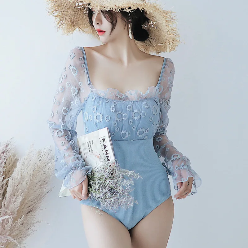 

Women's Bathing Suits Summer Swimsuits One Piece Swimsuit Female Plus Size Women Flying Lightweight Luxury Bubble Long Sleeve