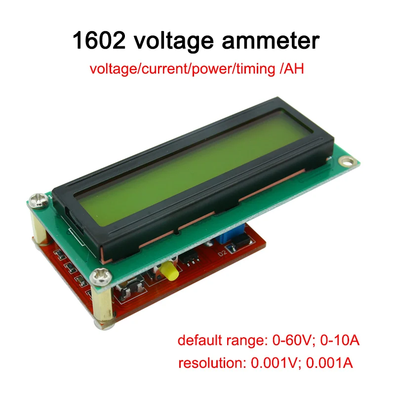 

1602 Voltage Ammeter / Power Meter / LCD / Coulomb AH / Battery Capacity Tester