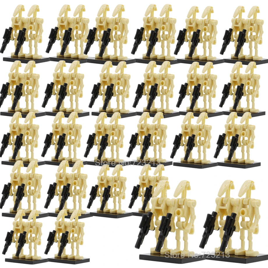 100 pièces en gros espace Star Wars bataille droïde armée Figure modèle ensemble blocs de construction kits brique Starwars jouets pour les enfants (lot de 100)