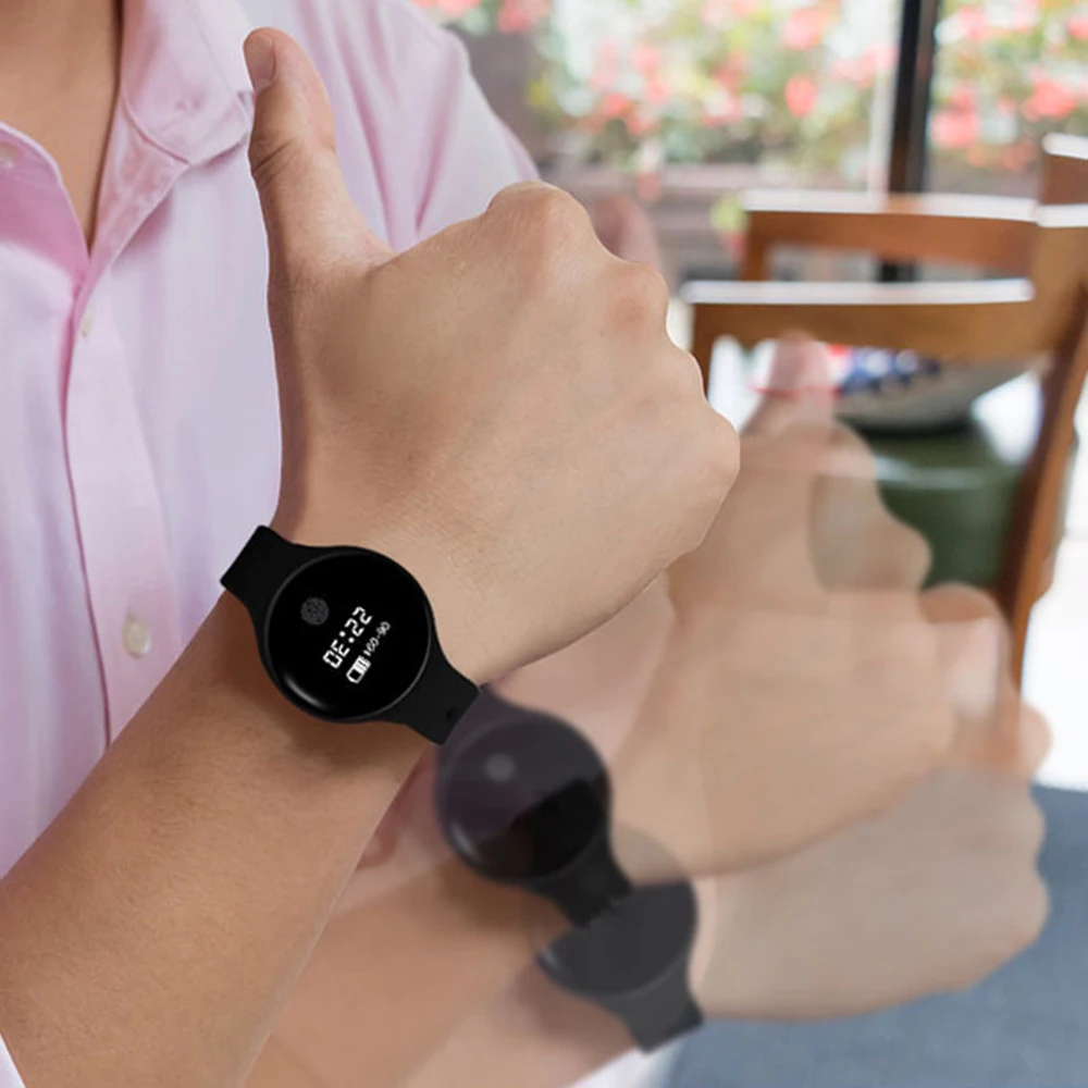 Новые Bluetooth Смарт часы группа Для женщин Водонепроницаемый браслет Фитнес трекер Браслет SMS QQ педометр спортивные Smartwatch IP65