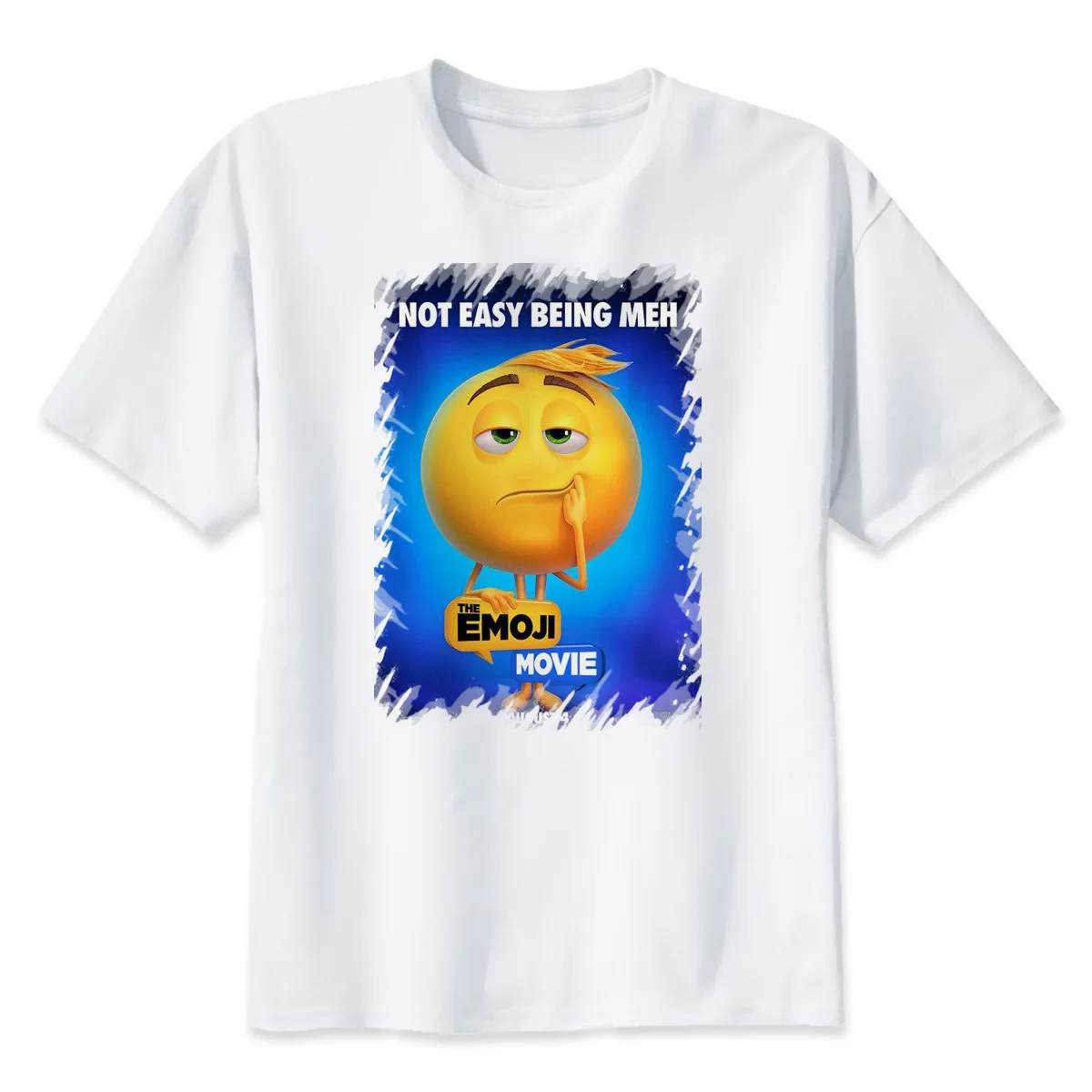 The Emoji Movie print casual tshirt mens o neck t shirts fashion men's
