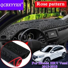 Автомобильный Стайлинг Противоскользящий коврик для Honda HRV VEZEL- RHD& LHD розовый узор приборной панели коврик защитная накладка тент Подушка силикон