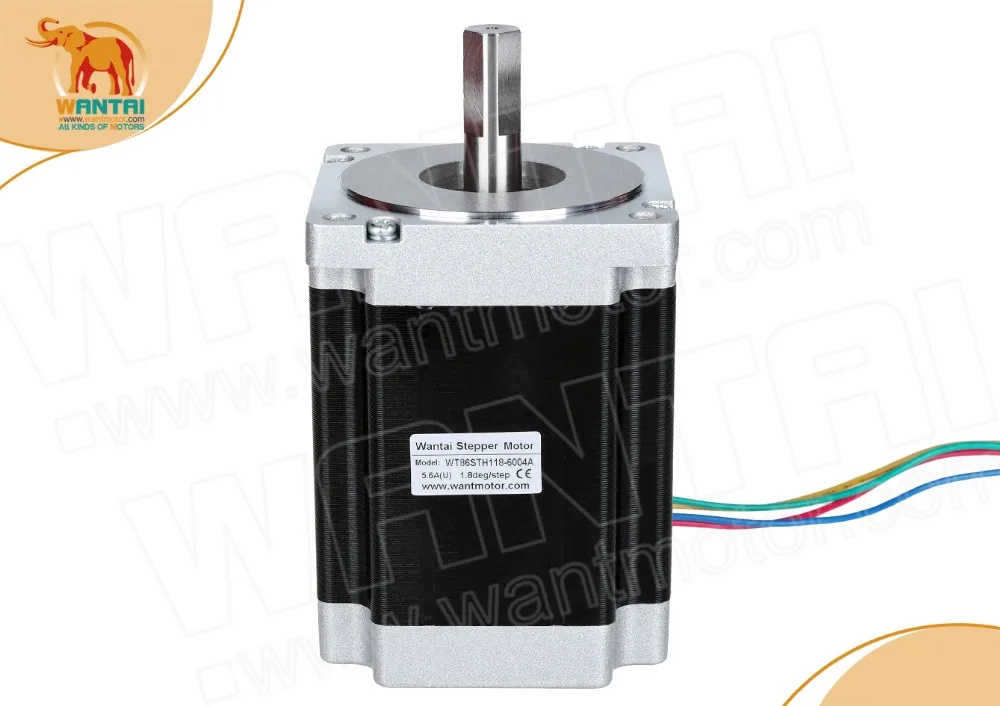 DE EU по всему миру! Wantai Nema34 шаговый двигатель WT86STH118 6004A 1232oz in 5.6A 118 мм CE ROHS ISO CNC Foam