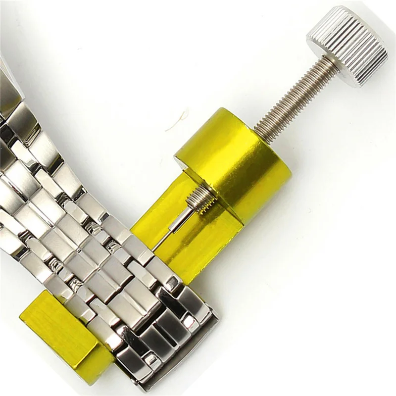 Cymii 1 набор, Золотой металлический регулируемый ремешок для часов, ремешок, браслет, для удаления штифтов, профессиональный набор инструментов для ремонта для мужчин/женщин, Часы