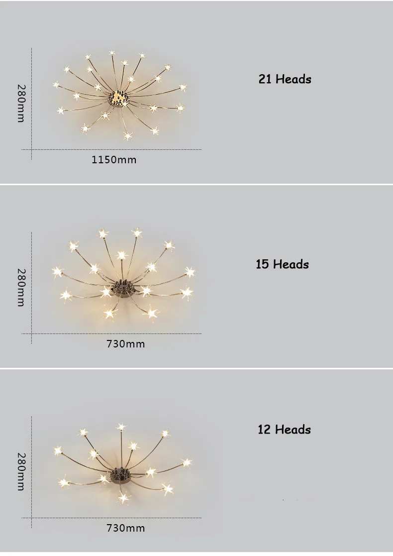 Sala de Estar Norbic Criativo Cromo Ferro Flor g4 Lâmpada Led Lustres Casa Deco Vidro Claro Estrela Chanderlier Iluminação 33 Cheap chanderlier lighting