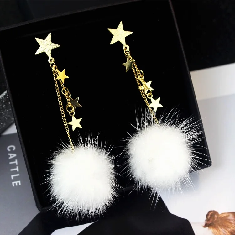 

MIARA.L instagram chic child-free style fashion trendy personality earring exaggerate whirlpool gear cherries for women