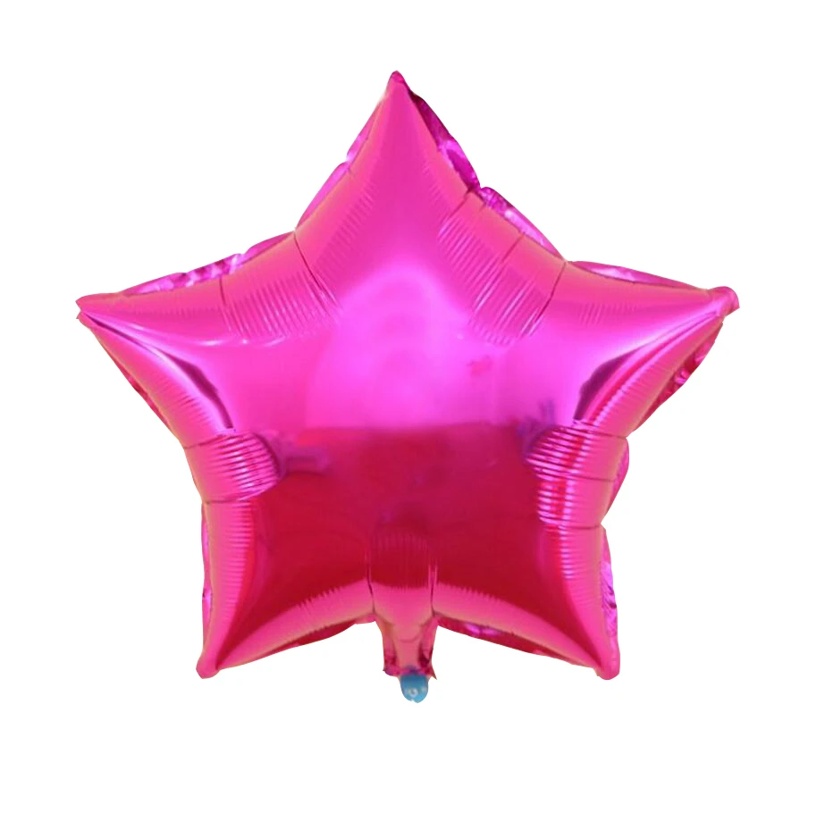 1 шт сердце и звезда 18 дюймов красочные фольгированные шары воздушные гелиевые глянцевые металлические цвета воздушные шары "сделай сам" для украшения дня рождения/свадьбы - Цвет: rose star