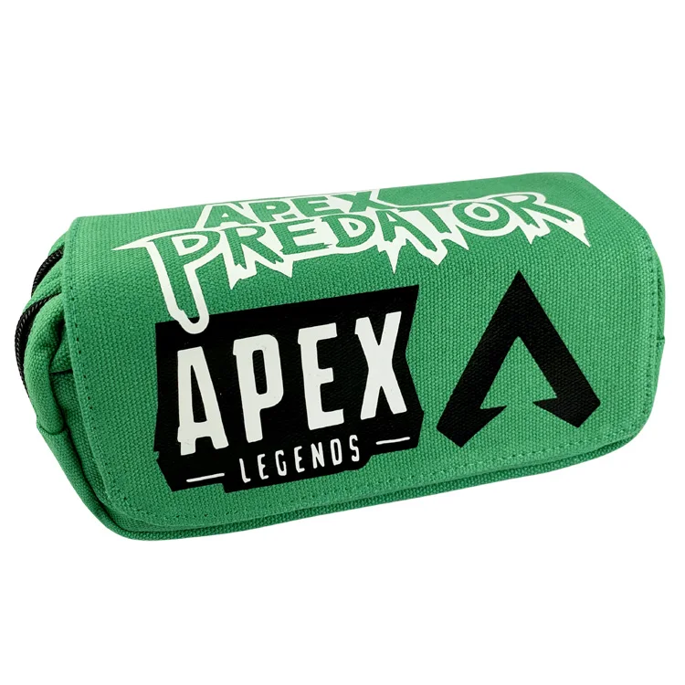 Новинка Аниме APEX Legends школьные ученики зеленая холщовая ручка сумка игровой Карандаш Чехол герой Карандаш сумка школьные офисные принадлежности - Цвет: B
