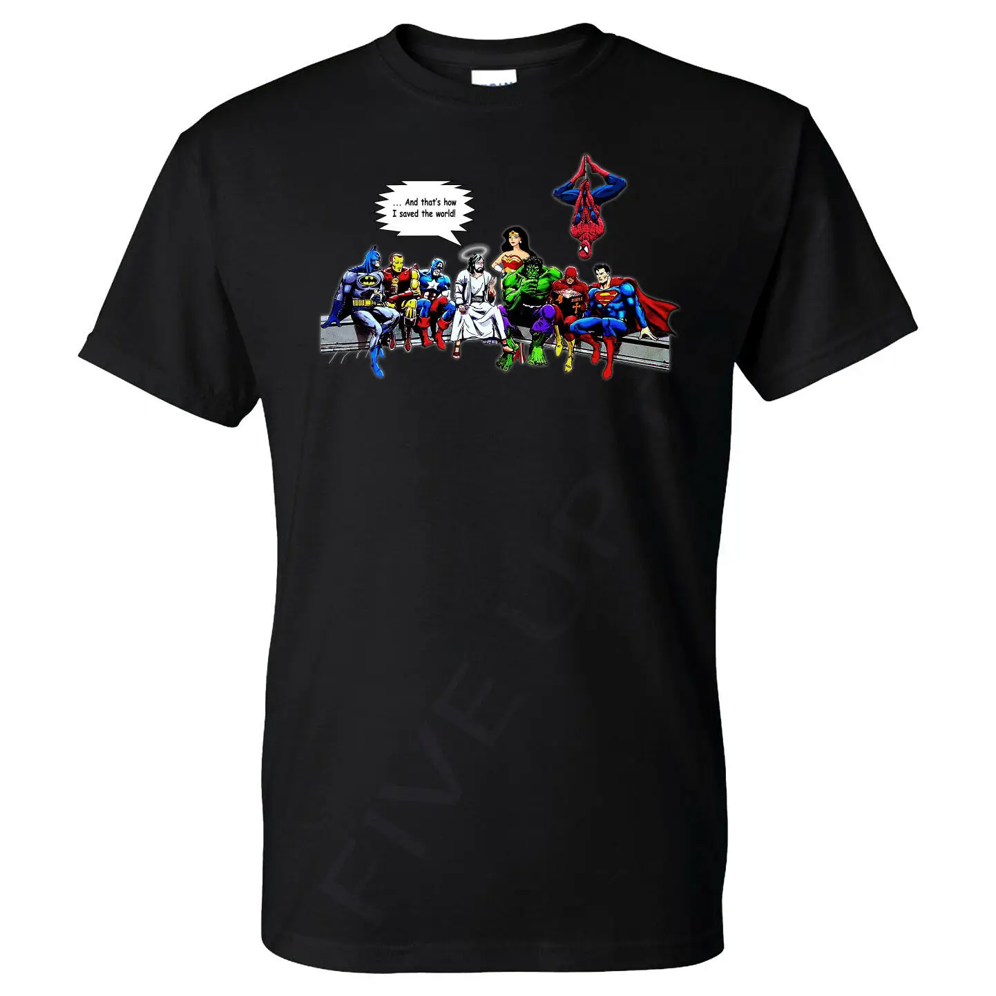 Jesus Avengers Superheroes T Shirt 