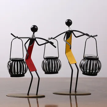 

Japanese Iron Simple Candlestick Decoration and Pendant Handwork Technology Gift Photography Props Home Decor Candle Holder