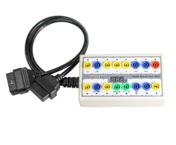 

Professional OBD2 Breakout Box Car OBD OBDII Protocol Detector Break Out Box OBD2 Diagnostic Connector Detector
