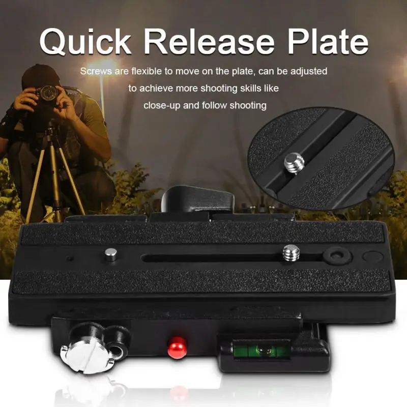 Quick Release Slide Plate Rapid Connect Tripod Adapter Camera Accessory
