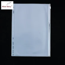 Alice Story B5 ПВХ сумка для хранения на молнии/для карт/для купюр сумка спиральная записная книжка аксессуар мешочек карман вставка для отрывного листка дневник горячая распродажа