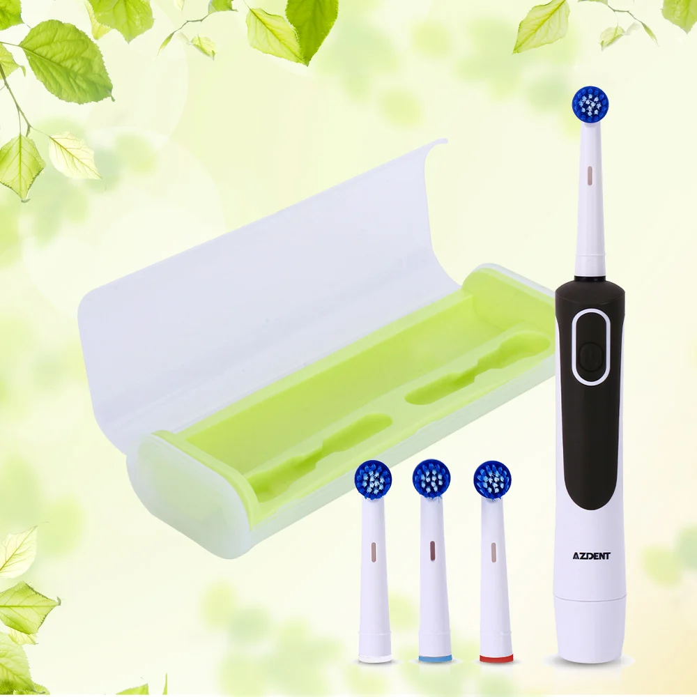 AZDENT Electric Toothbrush for Adults Toothbrush Rotating Type Teeth Tooth Brush Battery Teeth Whitening with Replacement Heads AZDENT Electric Toothbrush for Adults Toothbrush Rotating Type Teeth Tooth Brush Battery Teeth Whitening with Replacement Heads
