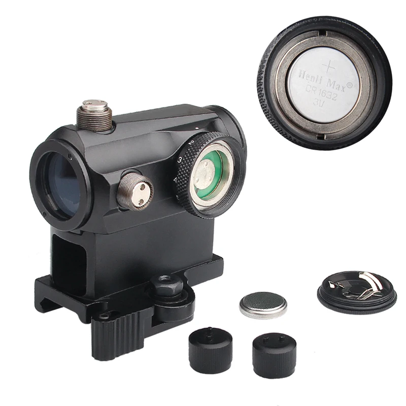 Tactical Mini 1X24 Red Dot Sight Scope with QD Quick Release Mount for Hunting Airsoft RL5-0039-08